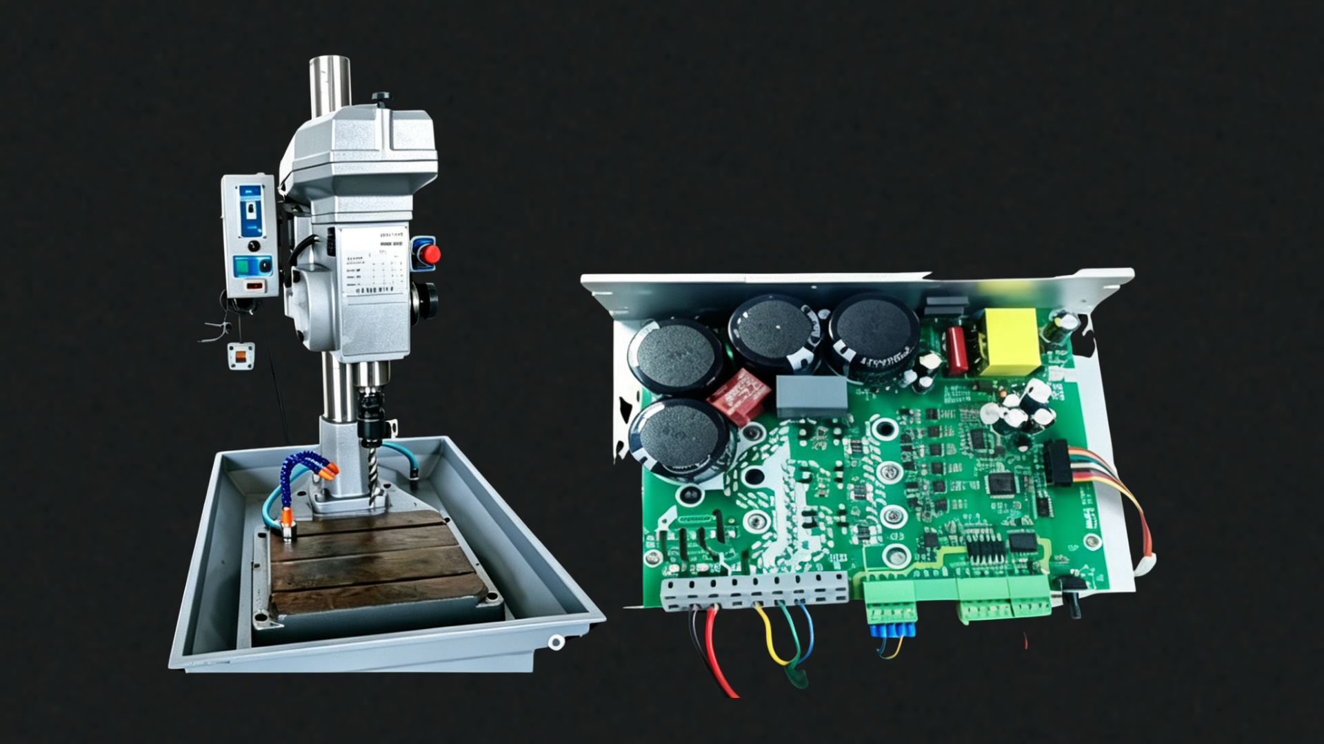 Heavy-duty spindle servo drives and AC motors for CNC precision machining