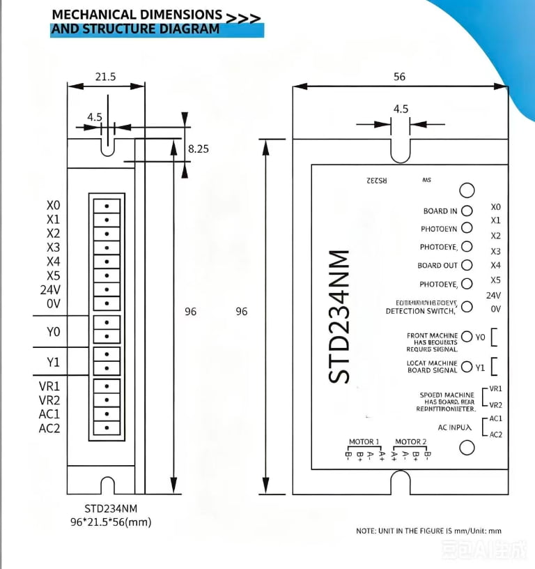 smt conveyor stepper drive controller 2cad